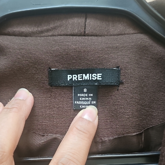 H&M Chocolate Brown Cropped Blazer - Picture 3 of 6